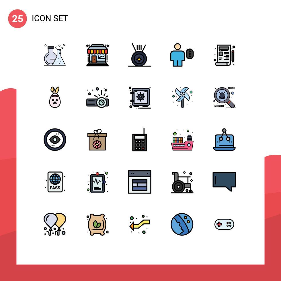 25 kreativ ikoner modern tecken och symboler av utveckling plan medalj Lösenord kropp redigerbar vektor design element