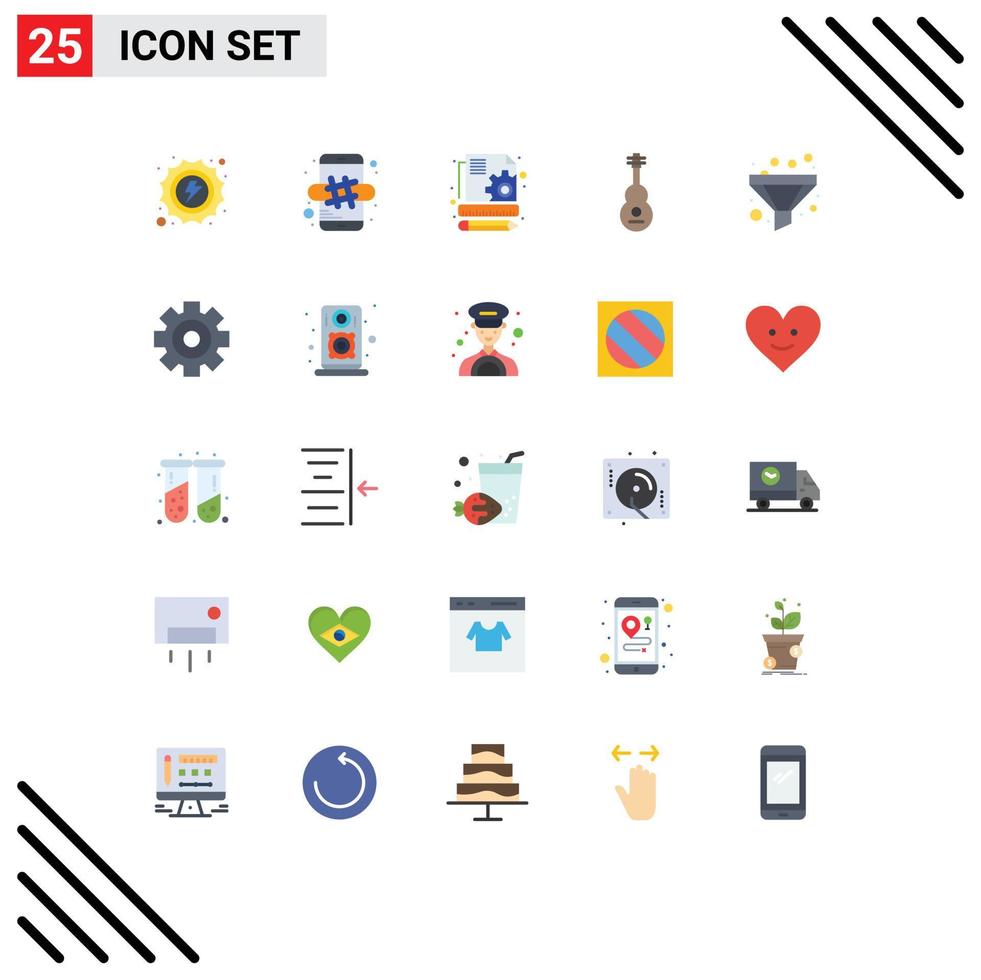 25 kreativ ikoner modern tecken och symboler av filtrera ljud mobil musik audio redigerbar vektor design element