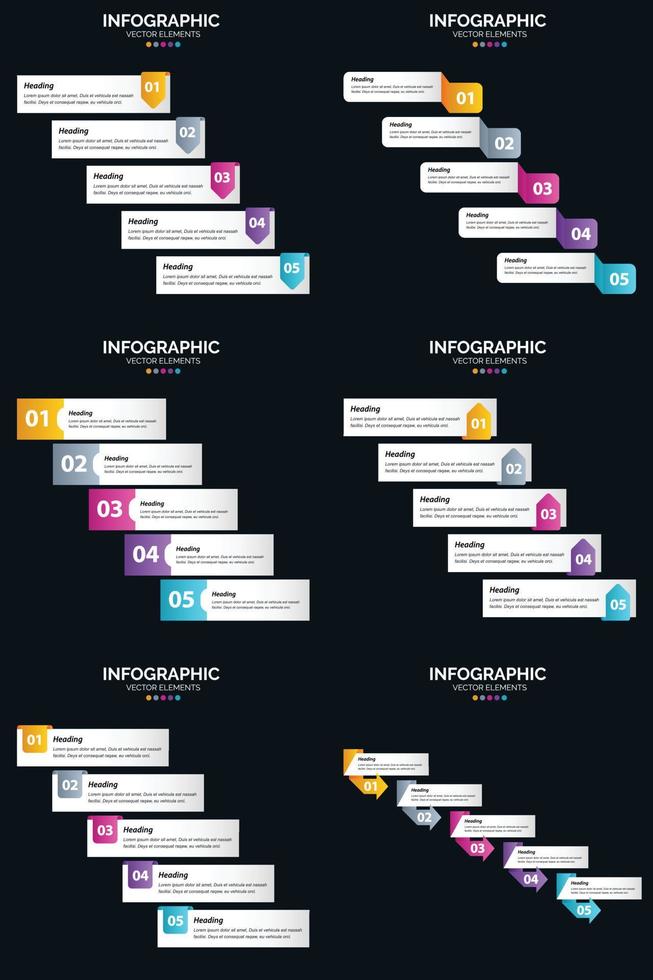 Verleihen Sie Ihren Geschäftspräsentationen mit Vektor-Infografiken einen visuellen Reiz vektor