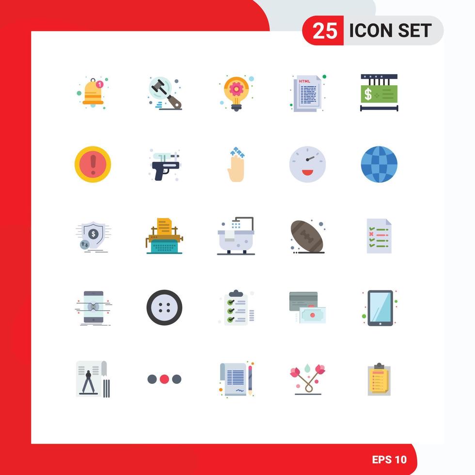 25 kreativ ikoner modern tecken och symboler av pris webb företag html kodning redigerbar vektor design element