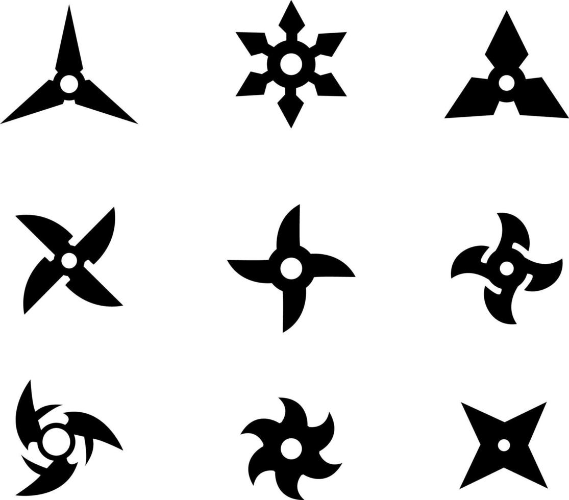 Kunai-Blatt-Symbol-Silhouette-Illustration. Ninja Waffen Vektorgrafik Zeichen Illustration vektor
