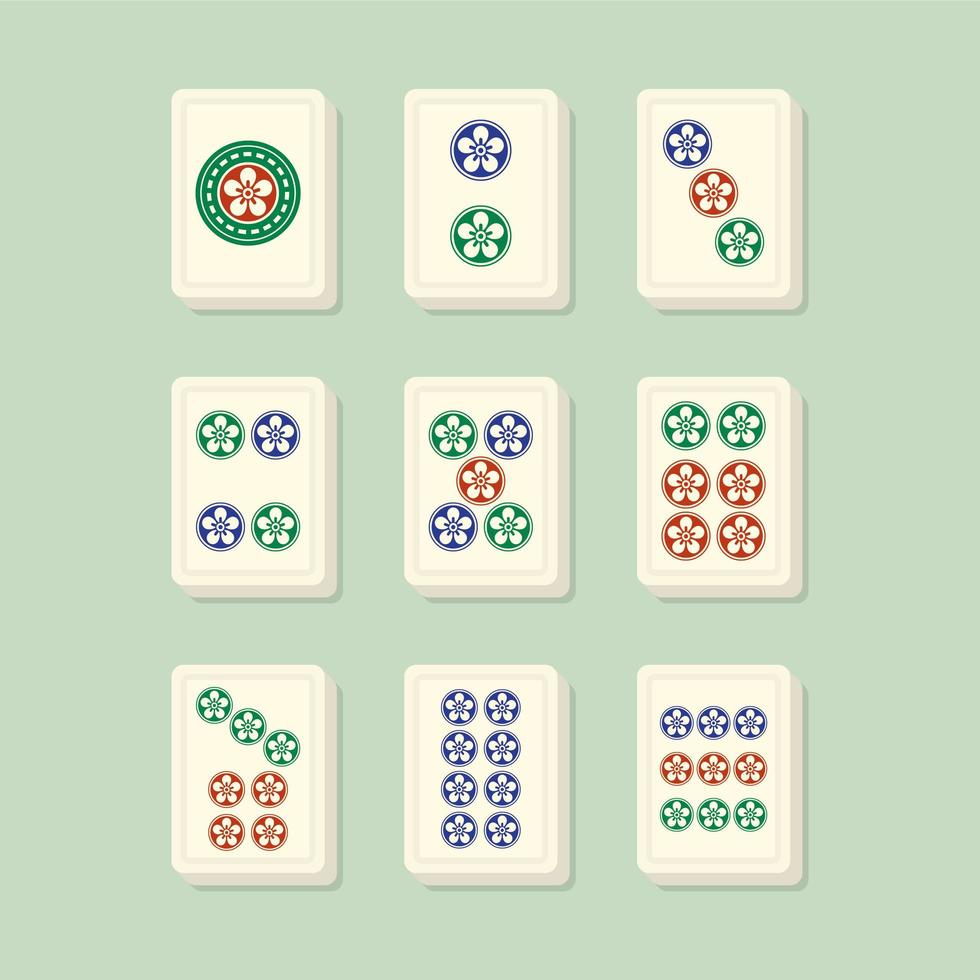 mahjong passar prickar vektor