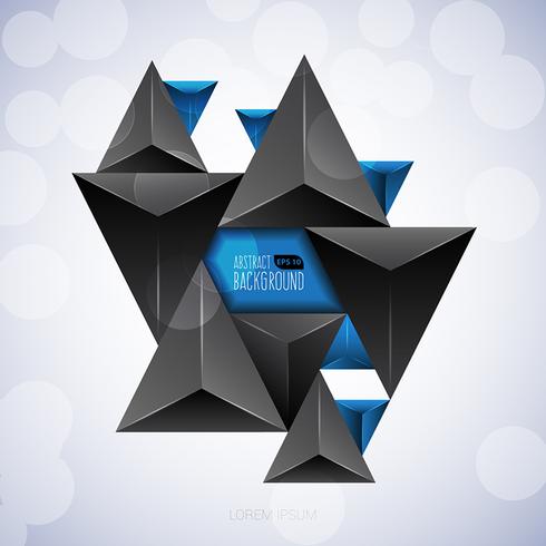 Dunkler Dreieck-abstrakter Hintergrund vektor