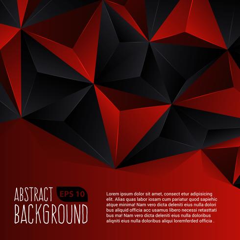 Schwarzer und roter abstrakter Hintergrund vektor