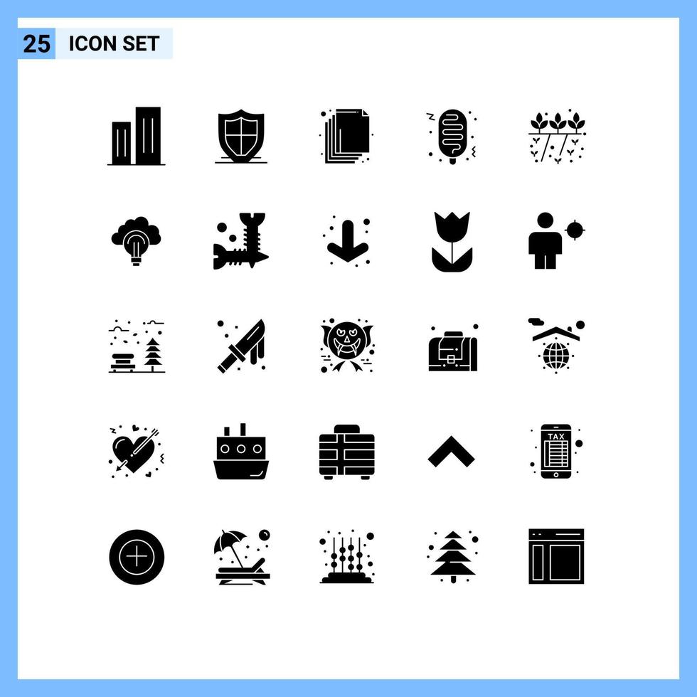 25 kreativ ikoner modern tecken och symboler av odlare snabb säkerhet mat skikten redigerbar vektor design element