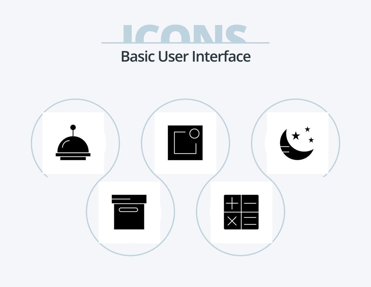 grundläggande glyf ikon packa 5 ikon design. . lägga märke till. . sömn vektor