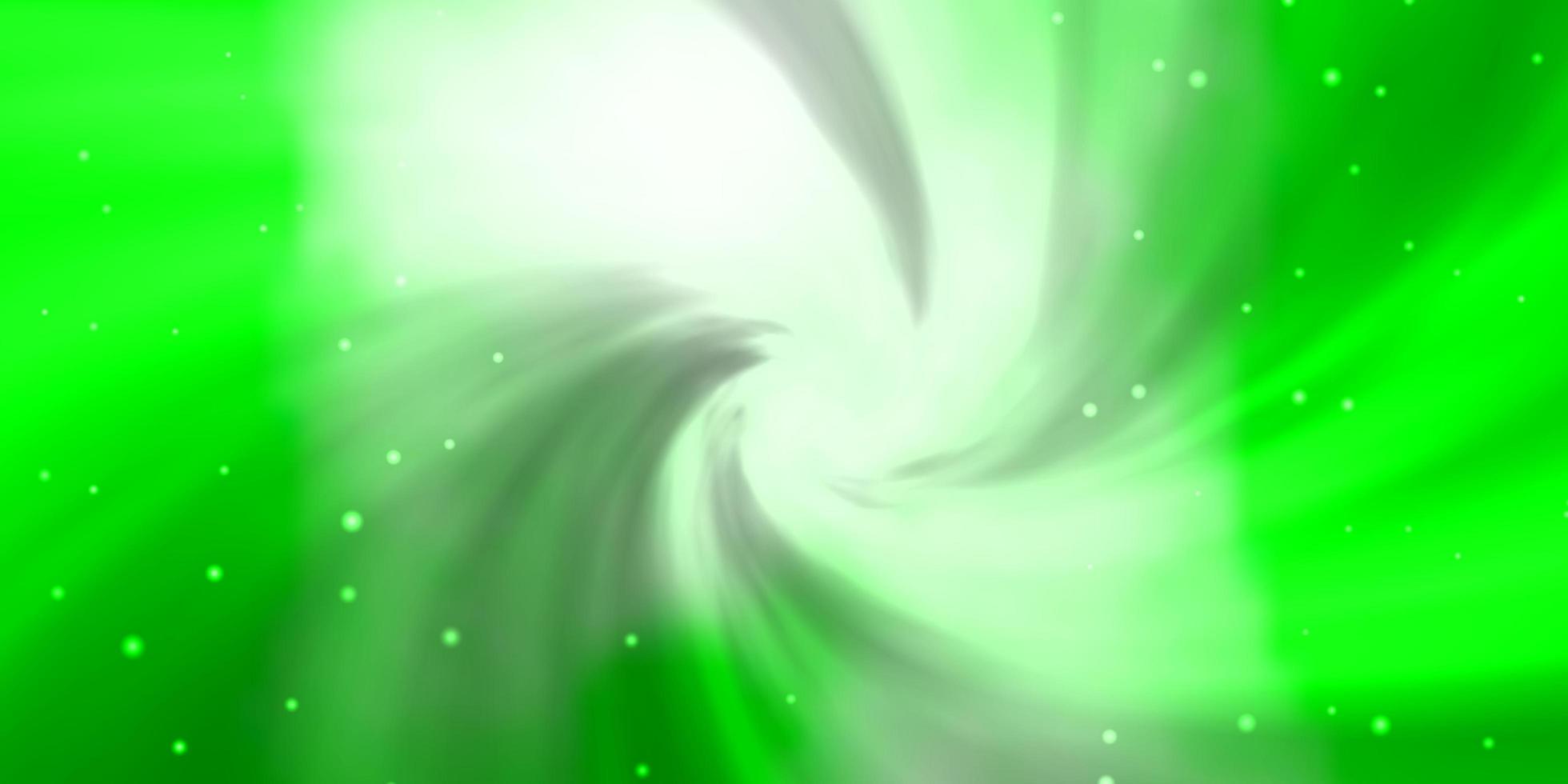 ljusgrön vektorlayout med ljusa stjärnor. vektor