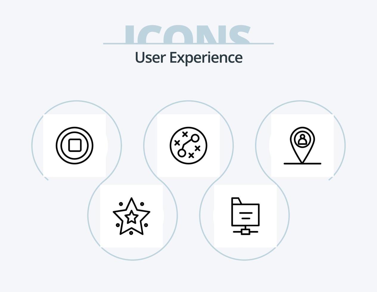 User Experience Line Icon Pack 5 Icon-Design. entfernen. Medien. Kommentar. Einstellung. suchen vektor