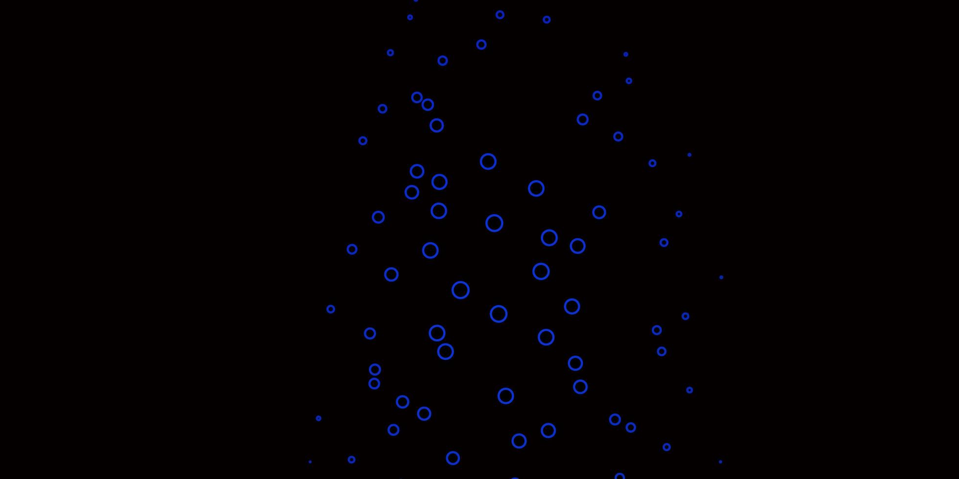 mörkblå vektor bakgrund med cirklar.