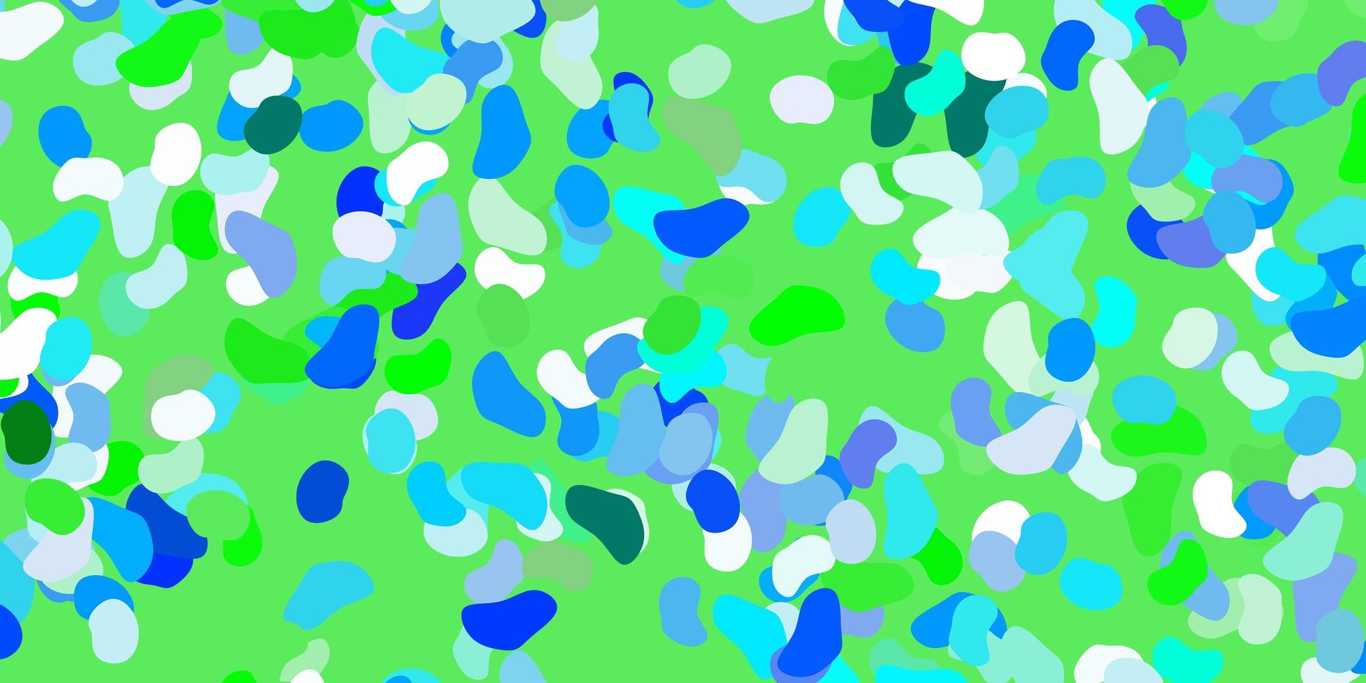 ljusblå, grön vektorstruktur med memphis-former. vektor