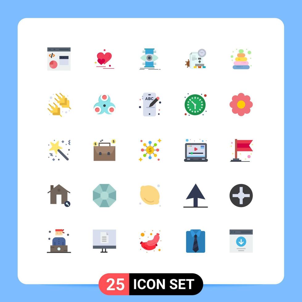 25 kreativ ikoner modern tecken och symboler av bebis Rapportera valentine hälsningar fil optimera redigerbar vektor design element