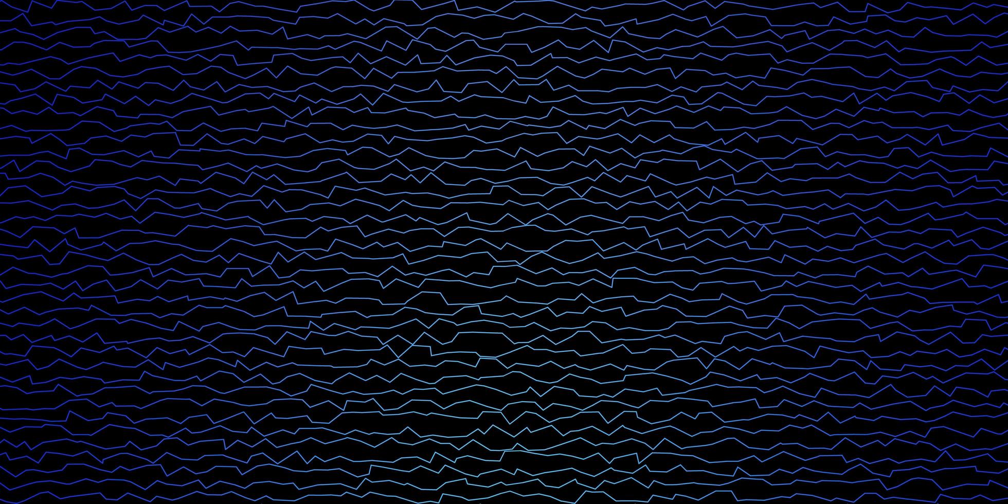 dunkelblaues Vektorlayout mit Kurven. vektor