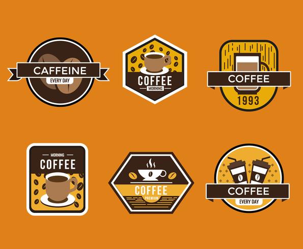 Kaffe Badges Vector