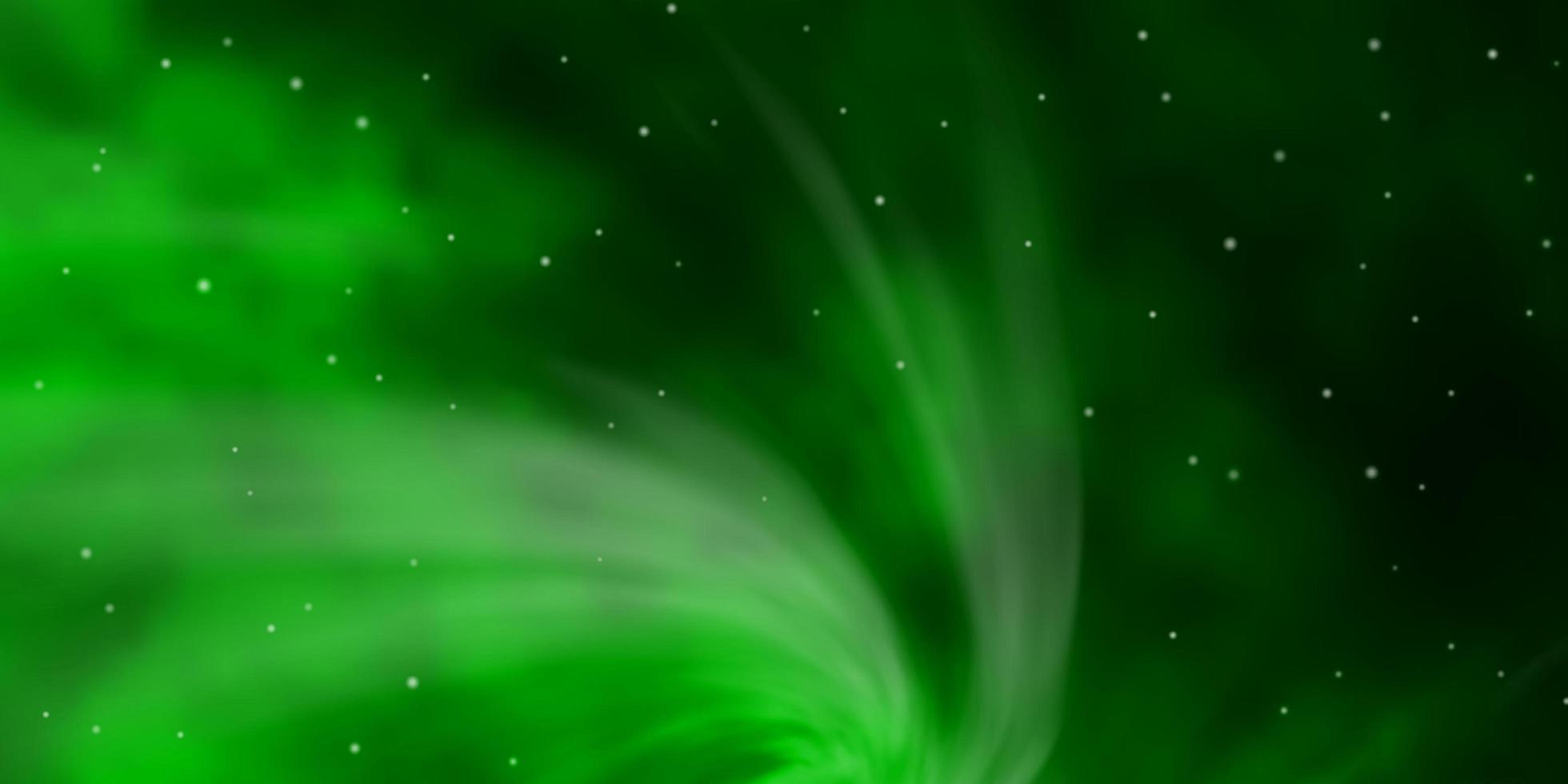 ljusgrönt vektormönster med abstrakta stjärnor. vektor