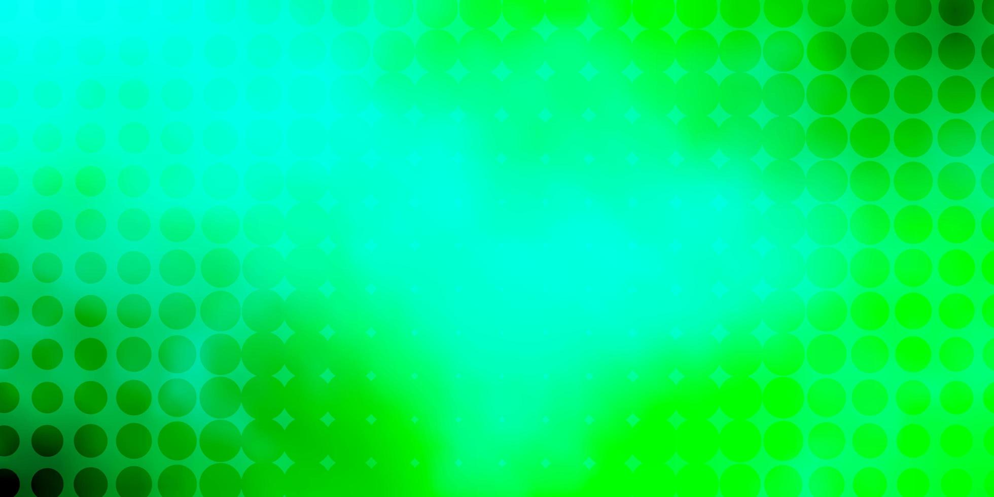ljusgrönt vektormönster med cirklar. vektor