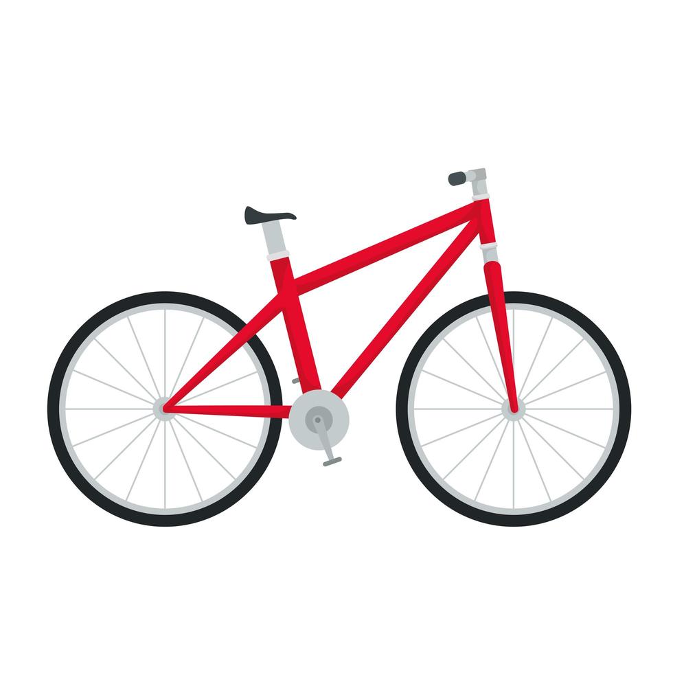 cykel fordon sport isolerade ikon vektor