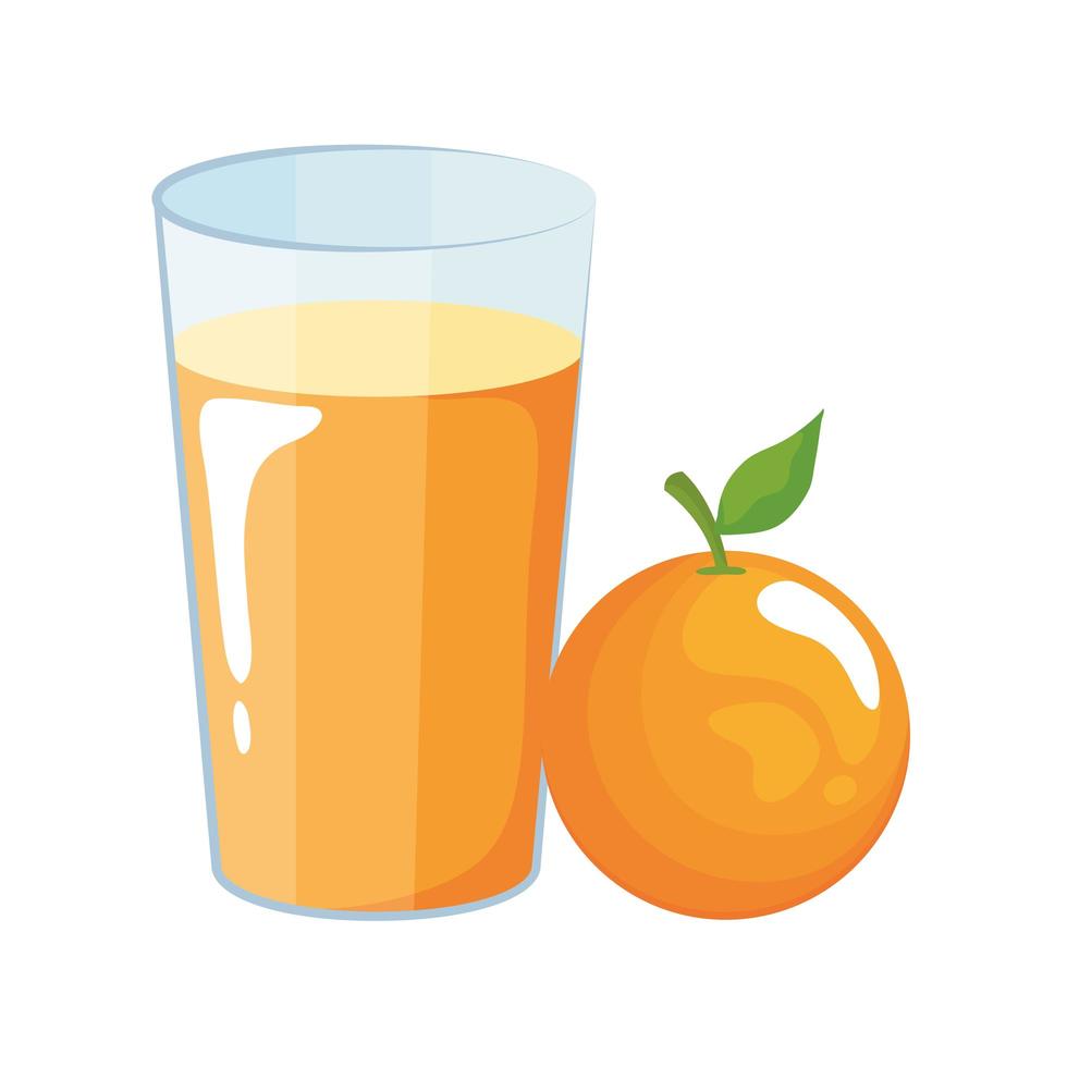 Orangensaft trinken Vektor-Design vektor