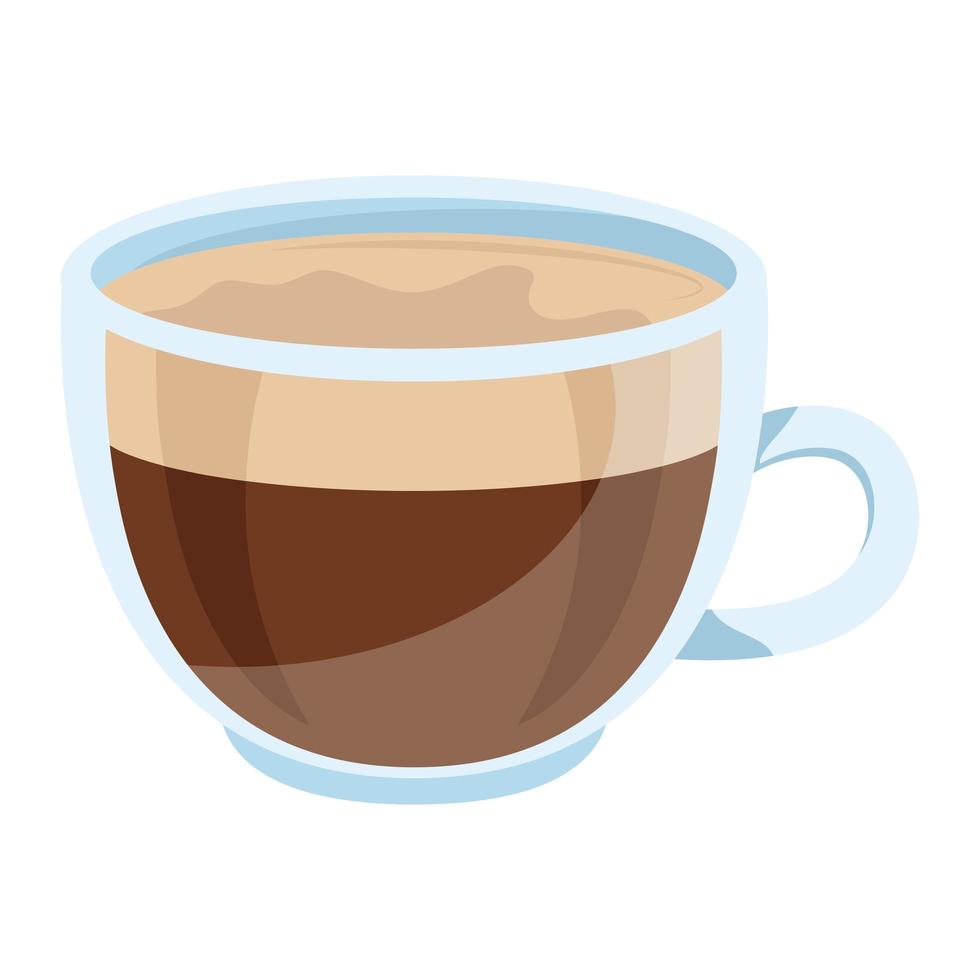 kaffe keramisk kopp drink ikon vektor