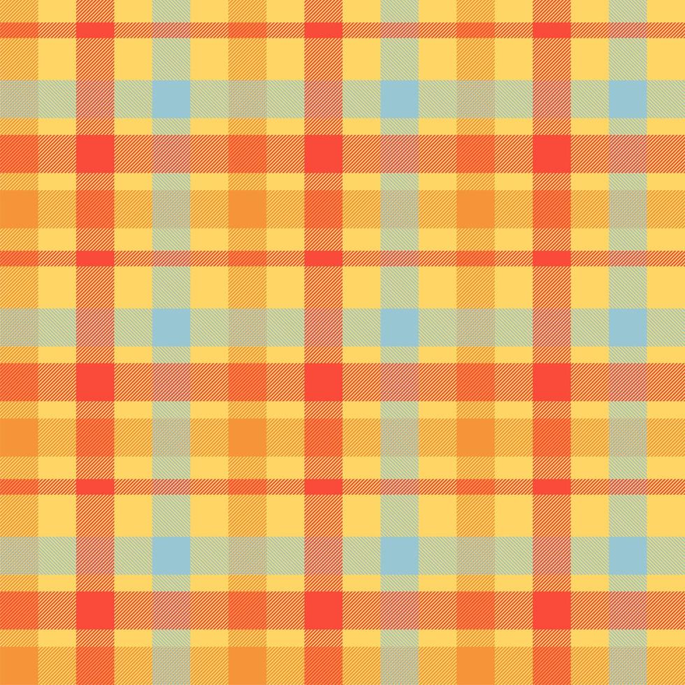 tartan orange färg sömlös vektor mönster