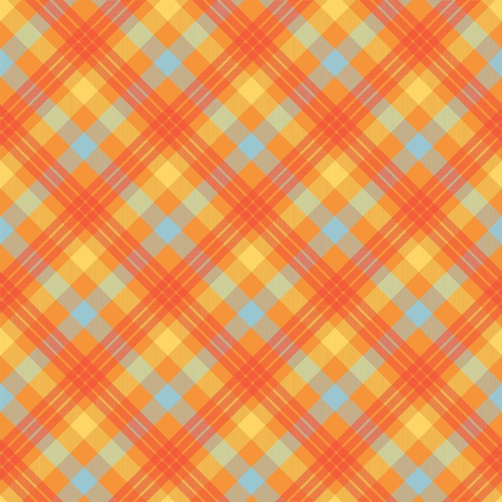 tartan orange färg sömlös vektor mönster