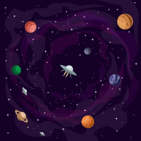 Kosmos-Illustrations-Vektor vektor