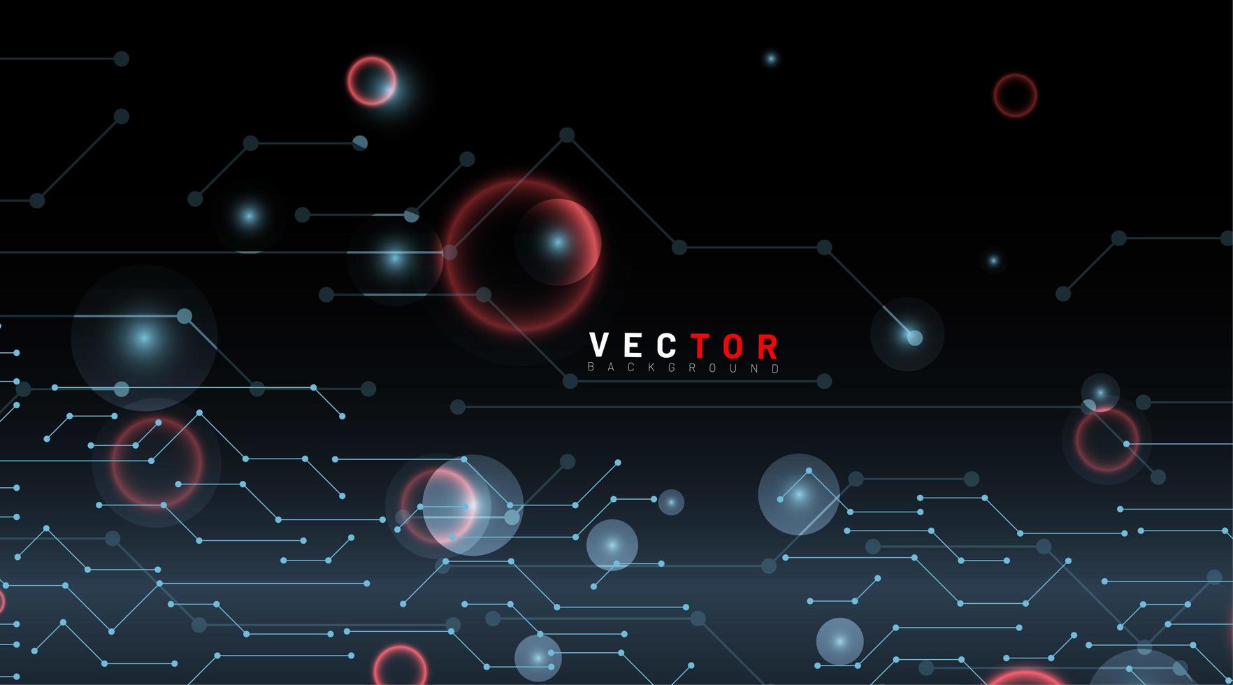 abstrakter Punkt- und Linien-Tech-Hintergrund vektor