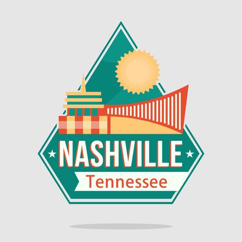 Nashville Stadtlandschaft vektor