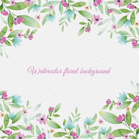 Vektor Aquarell Blumen Hintergrund