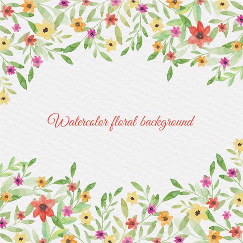 Vektor Aquarell Blumen Hintergrund