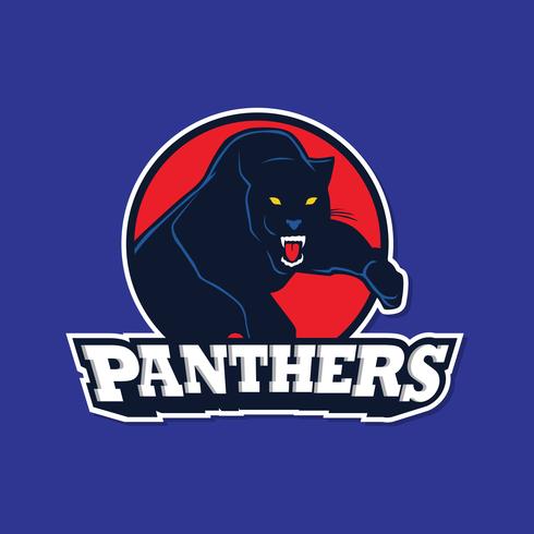 Svart Panther Logo Vector