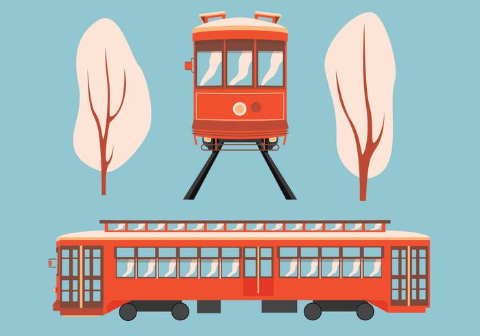 new orleans streetcar vektor design