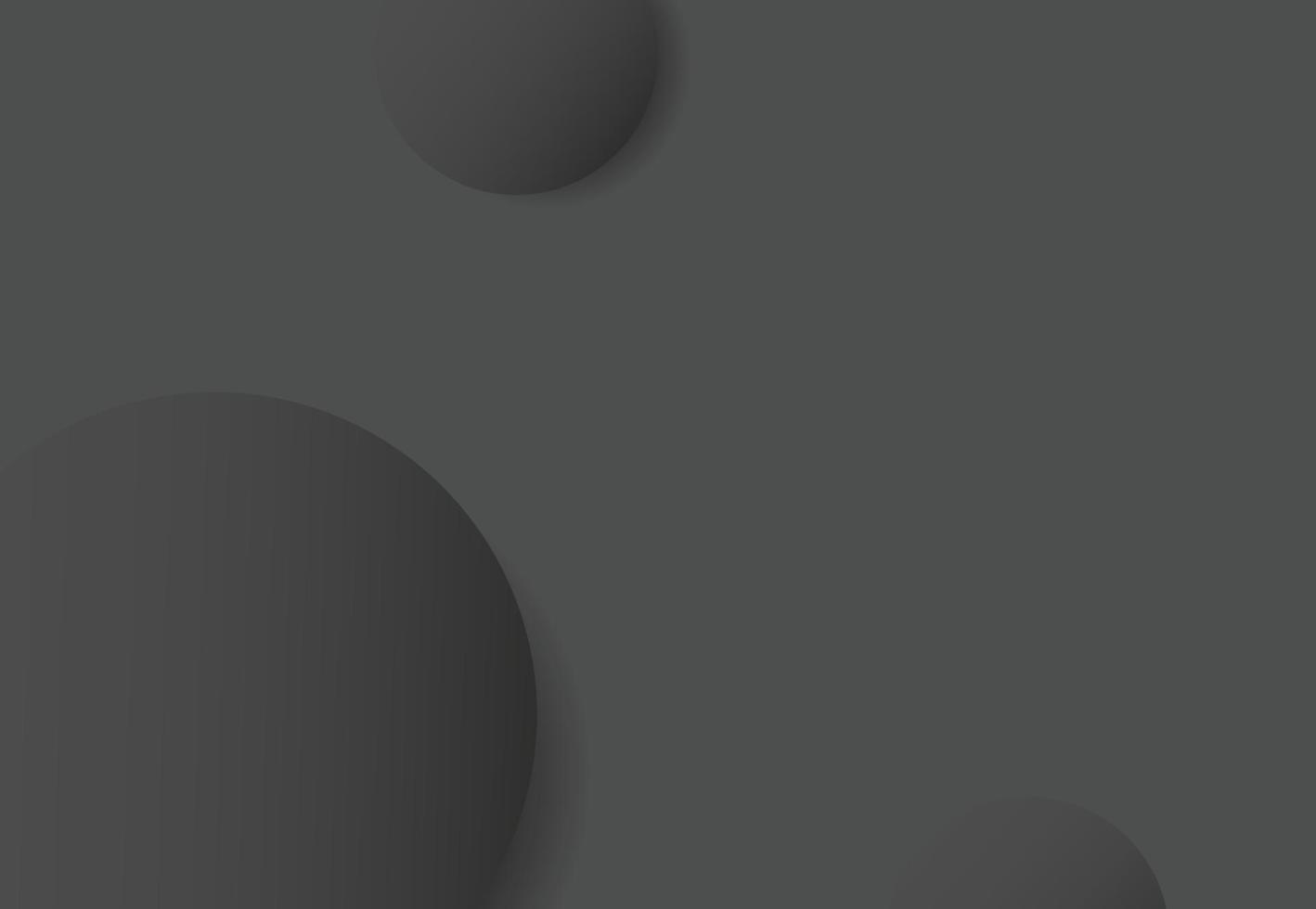 Kreis festes schwarzes abstraktes Konzeptdesign. luxuriöser Hintergrund der Vektorschablone vektor