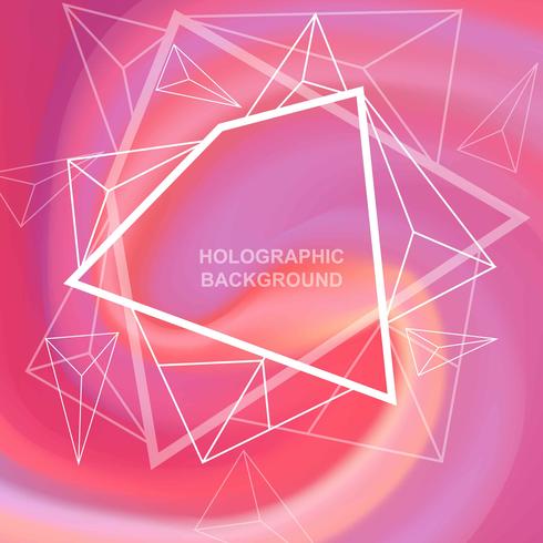 Holographischer Hintergrund vektor