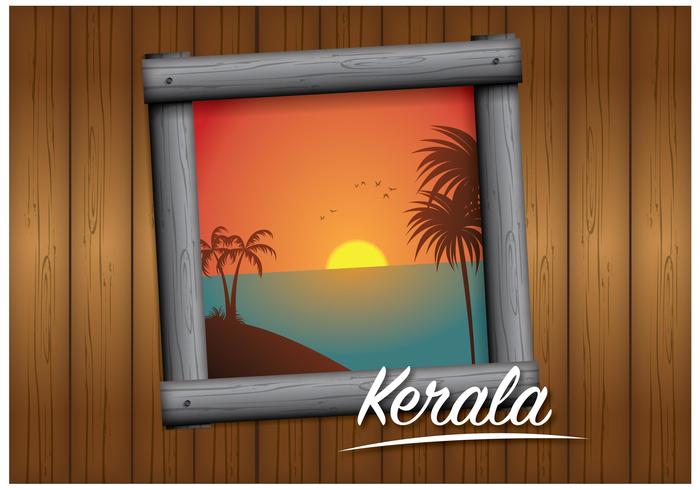 Kerala-Landschaftsvektor vektor
