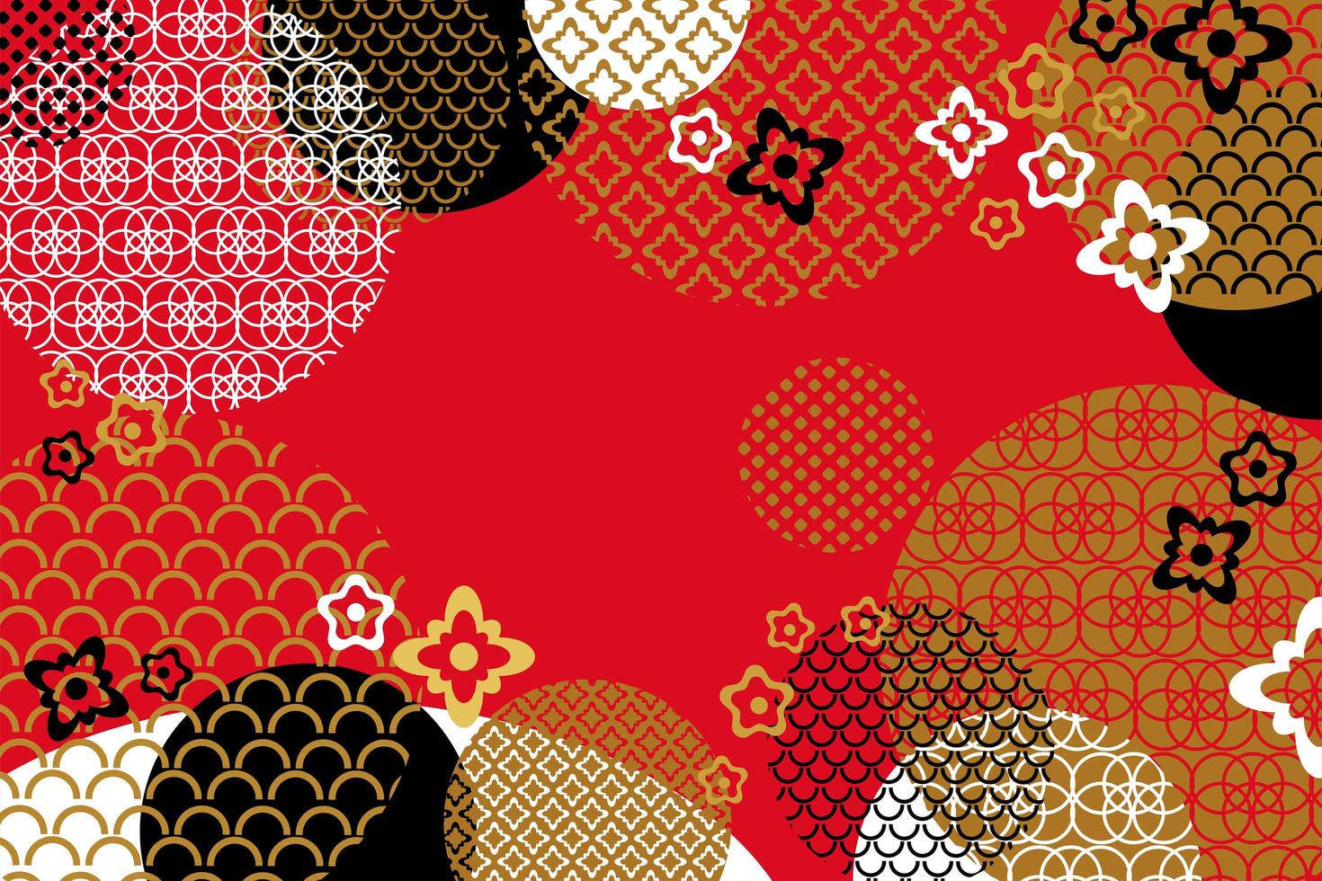 Vektor abstrakte chinesische Neujahrsgruß Banner Vorlage
