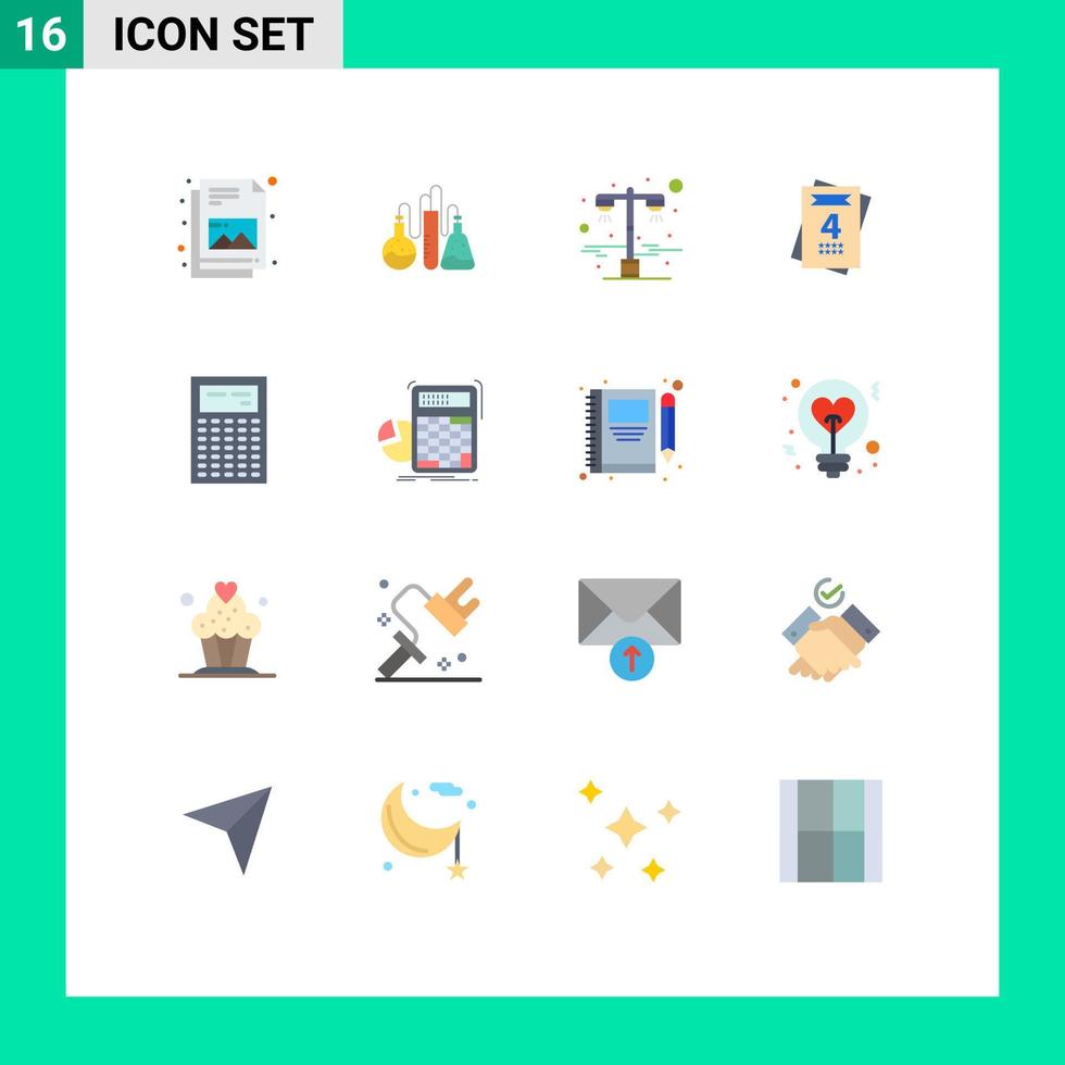universell ikon symboler grupp av 16 modern platt färger av matematik kalkylator ljus Beräkna kärlek redigerbar packa av kreativ vektor design element