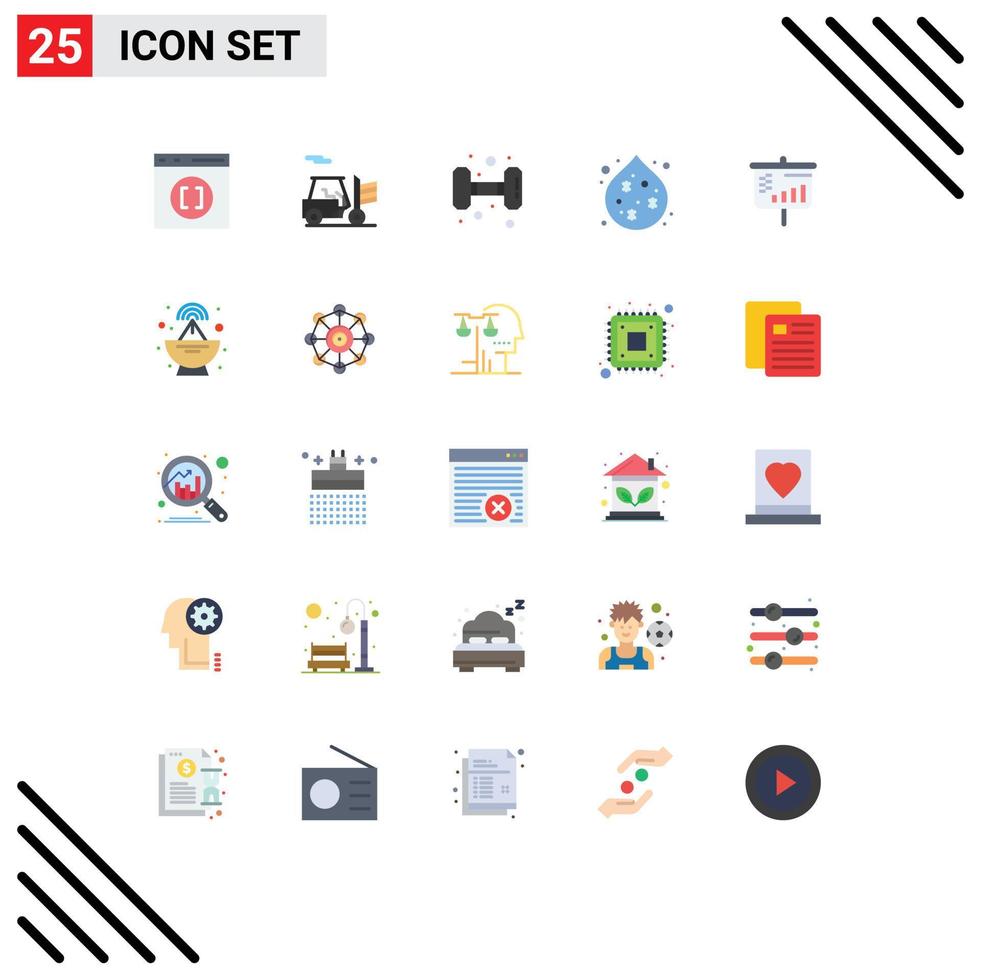 25 kreativ ikoner modern tecken och symboler av antenn projektor Gym bar avfall redigerbar vektor design element