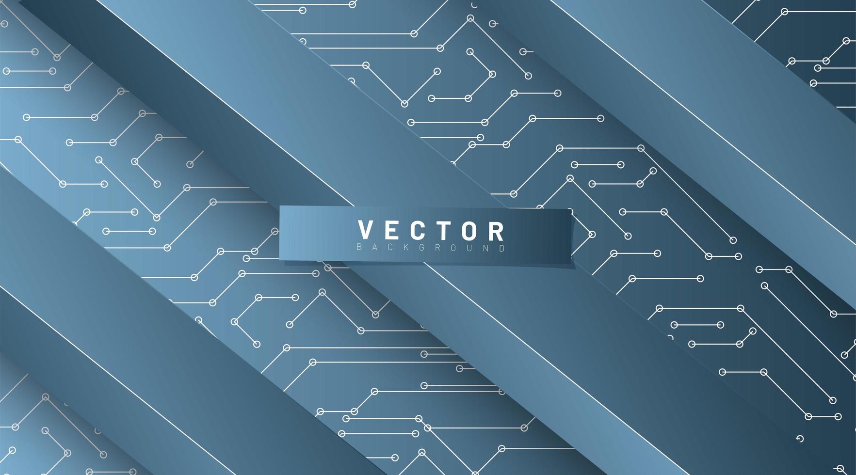 abstrakt vektor teknik bakgrund. rektangulärt mönster med en bakgrundsanslutningslinje. design 3d