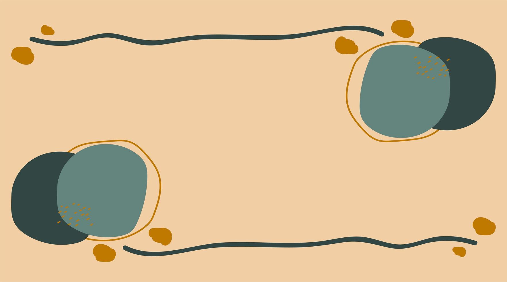 Hintergrundkomposition des abstrakten Schablonendesigns von minimalen organischen Formen im trendigen zeitgenössischen Collagenstil. Vektorillustration vektor