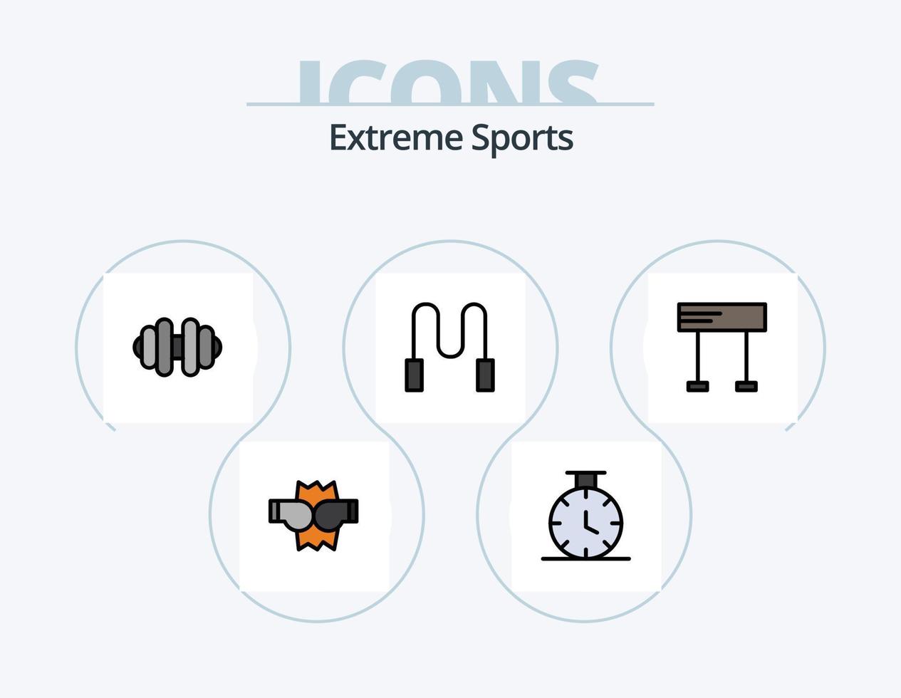 Sportlinie gefüllt Icon Pack 5 Icon Design. . . Trophäe. Sport. Sport vektor