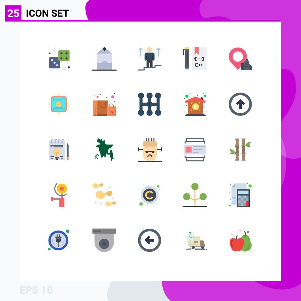 uppsättning av 25 modern ui ikoner symboler tecken för utveckling kodning användare koda Framgång redigerbar vektor design element