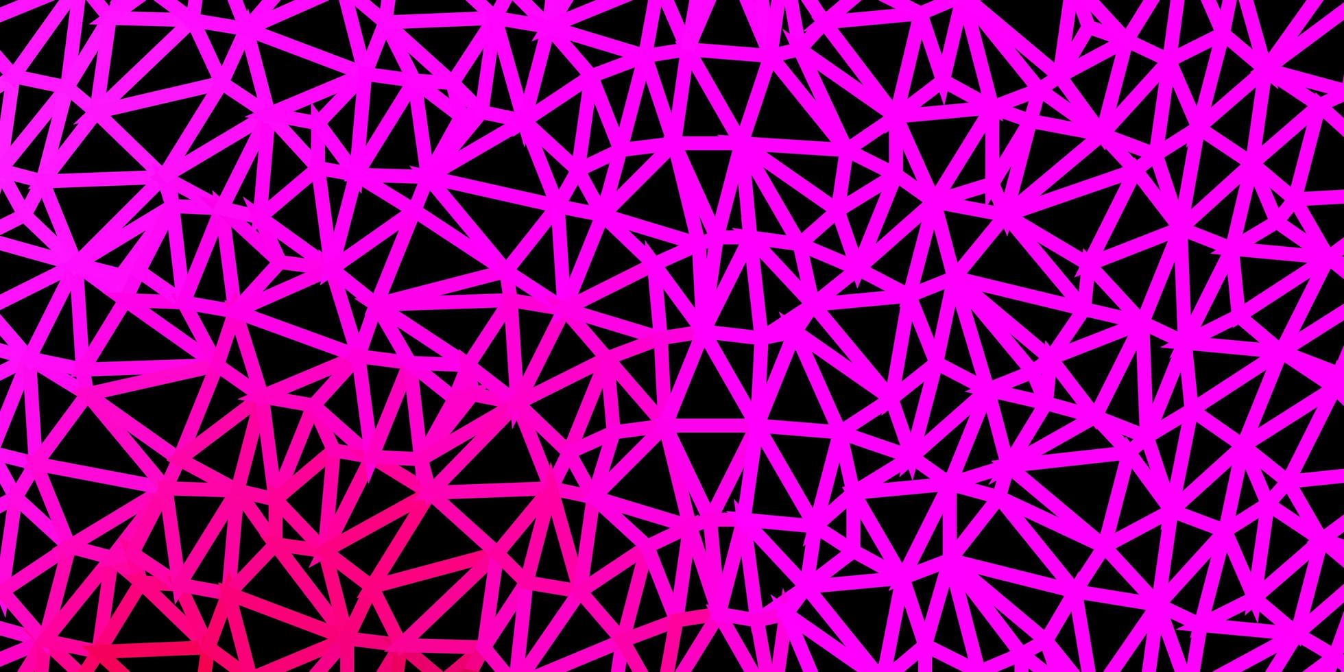 mörk lila, rosa vektor triangel mosaik tapet.