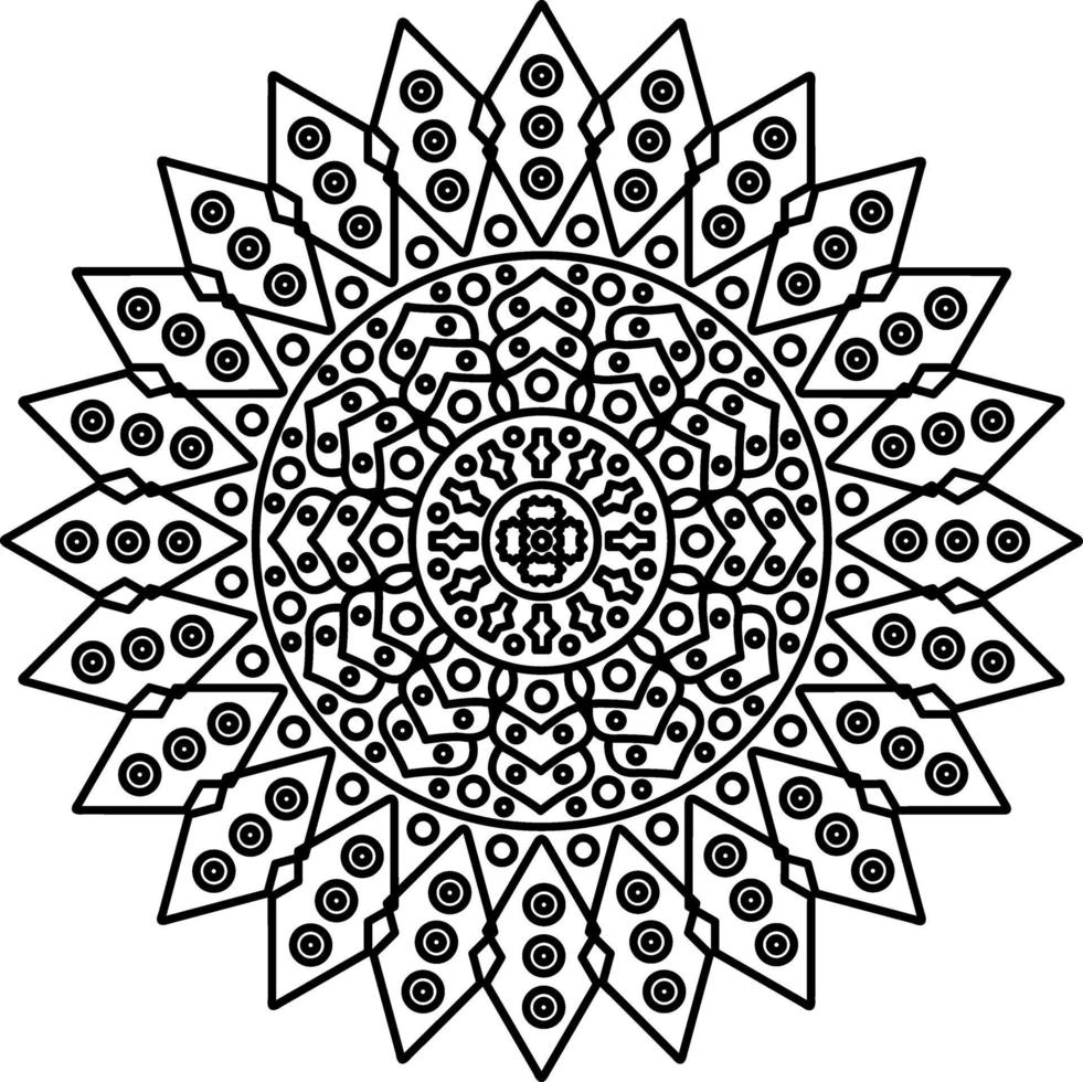 Mandala mit Ornamenten vektor