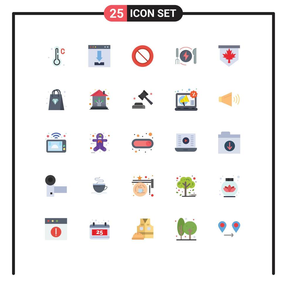25 kreativ ikoner modern tecken och symboler av kanada märka förbjuda hotell energi redigerbar vektor design element