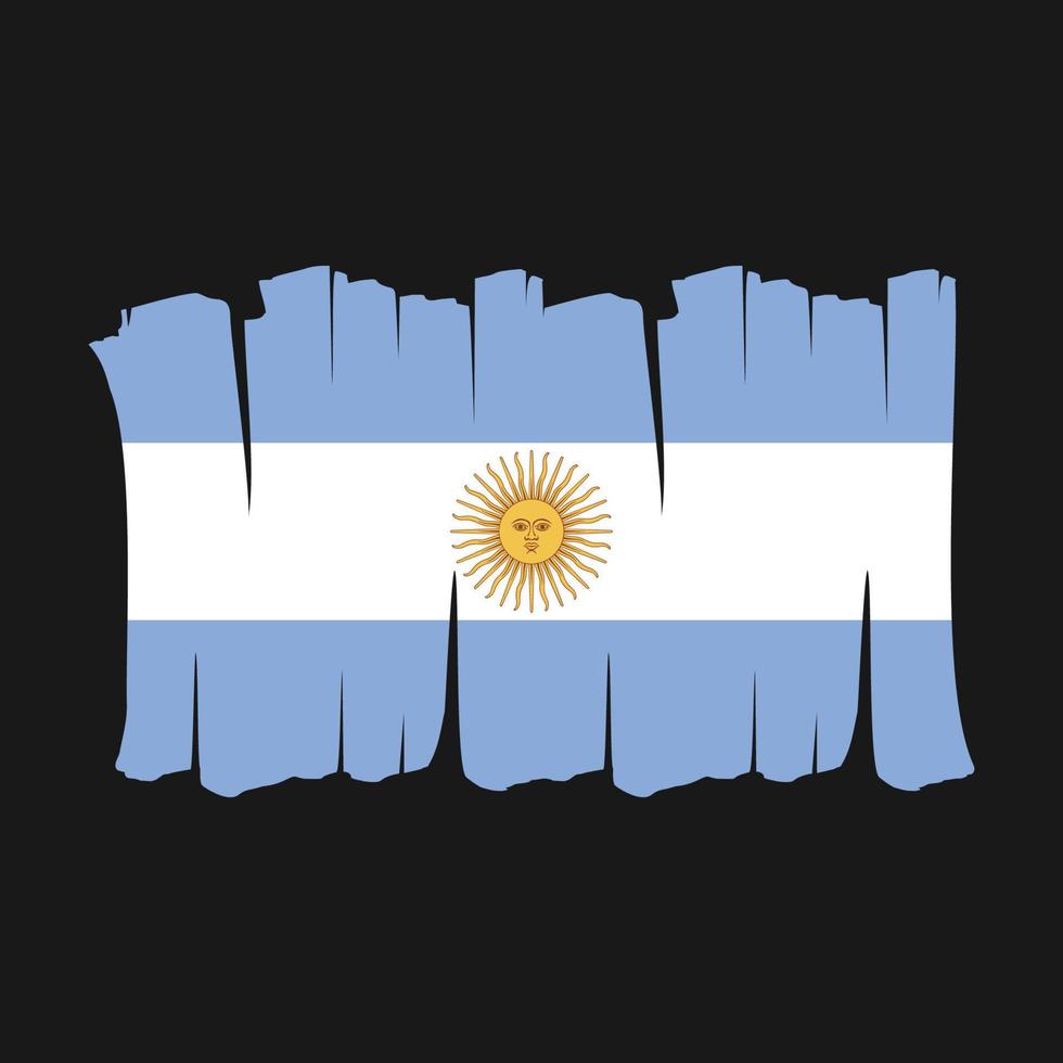 Argentinien Flaggenpinsel flag vektor