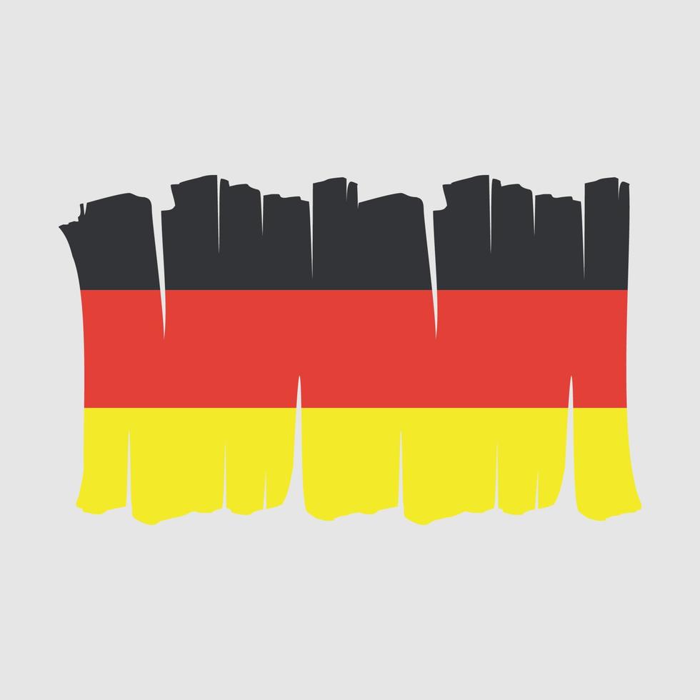 tysklands flaggborste vektor