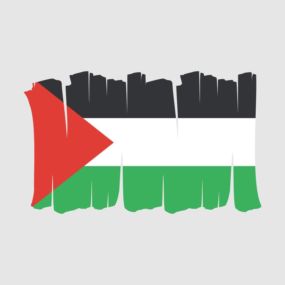 palestinska flaggan borste vektor