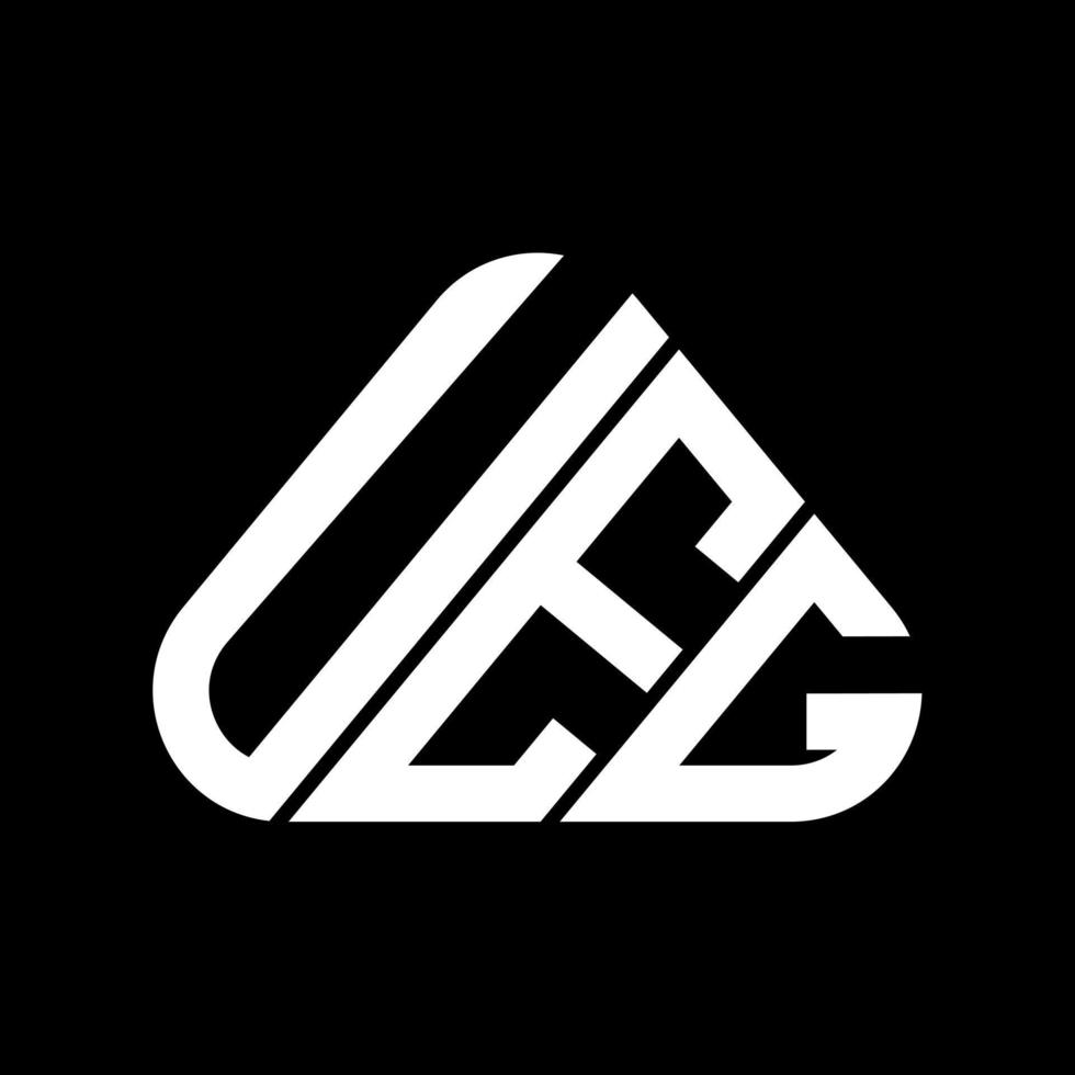 UEG-Brief-Logo kreatives Design mit Vektorgrafik, UEG-einfaches und modernes Logo. vektor