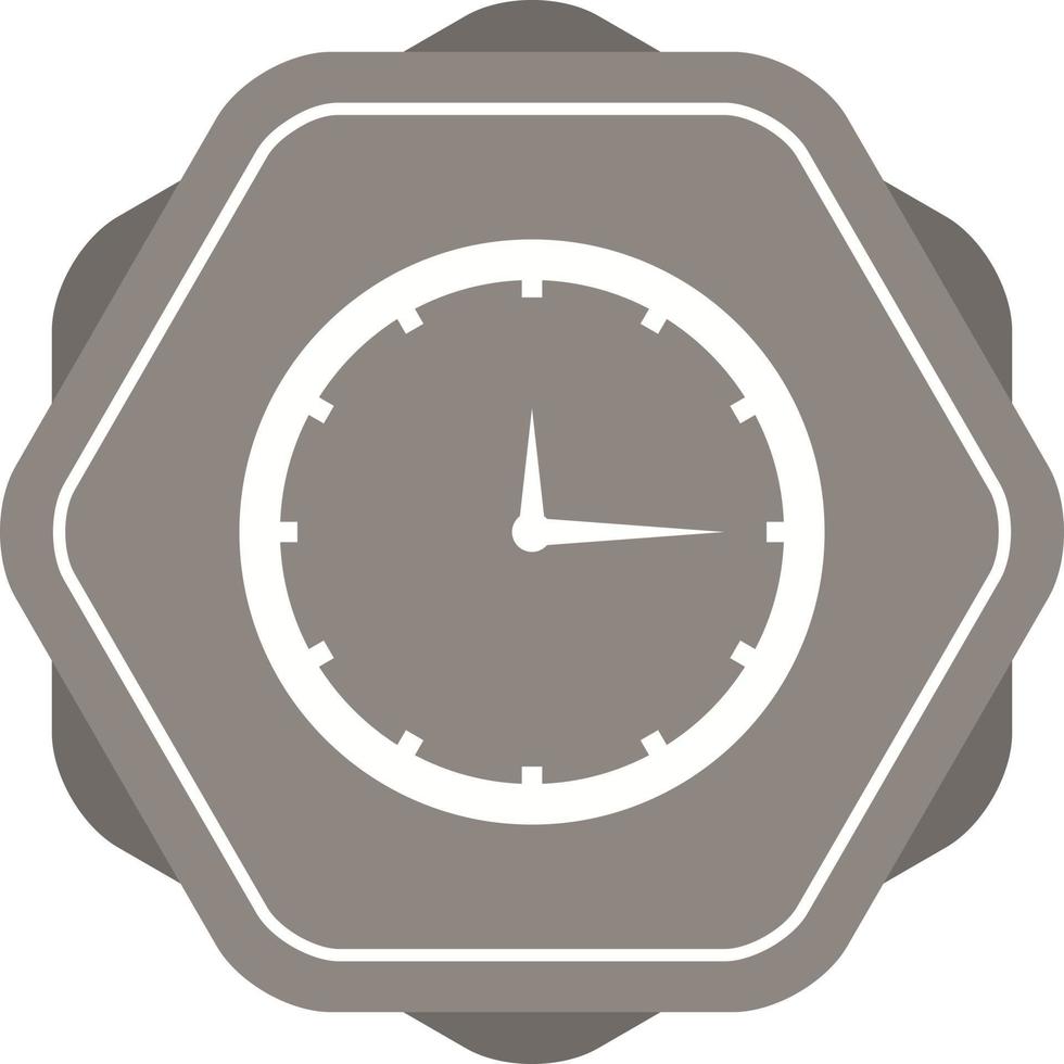 schönes Uhrenvektor-Glyphen-Symbol vektor