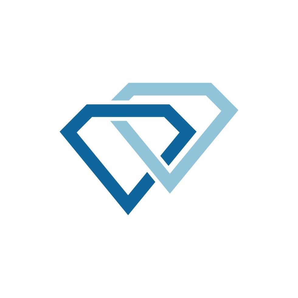 Diamant-Logo-Vorlage vektor